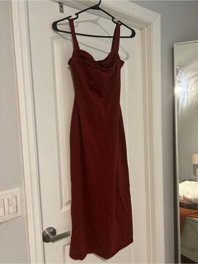 Reformation burgundy Sleeveless Midi Dress